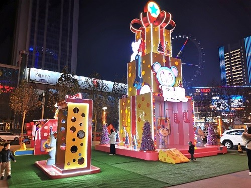 濟寧和諧廣場圣誕美陳
